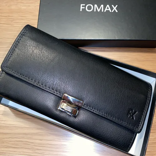 FOMAX Kellner Geldbörse aus Nappa Leder mit RFID-Schutz