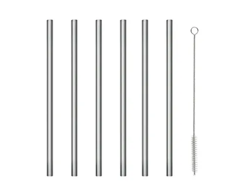 blomus Trinkhalme SALA Glastrinkhalme smoke Set6