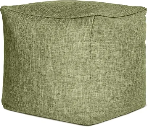 Green Bean Sitzsack-Hocker Home Linen Cube 40x40x40cm - Vielseitiger Fußhocker für Kinder und Erwachsene - VIELSEITIGER SITZHOCKER: Der 40x40x40 cm große Pouf mit waschbarem Leinenbezug bietet Komfort als Fußhocker oder Sitzgelegenheit. Mit nachfüllbarer EPS-Perlen-Füllung für eine optimale Anpassung. Pflegeleicht und in verschiedenen Farben erhältlich.