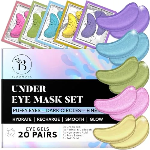 BLOOMORA Gemischte Augenpads (20 Paare)