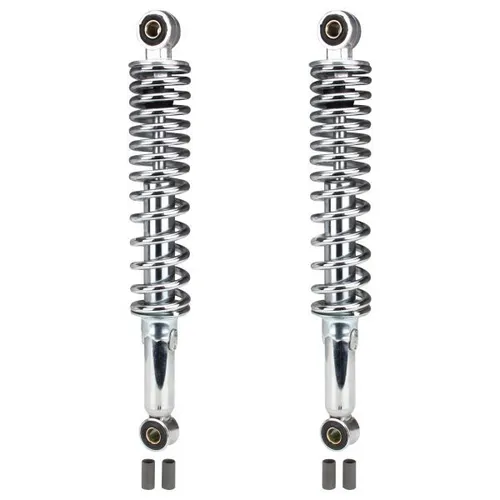 Federbeine Stoßdämpfer 320mm Chrom einstellbar für Hercules Kreidler - Stoßdämpfer & Federbeine, 5-stufig einstellbare Federvorspannung für optimale Anpassung und Fahrkomfort, ideal für Moped & Mokick.