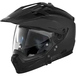 Nolan N70-2 X Classic 2023 N-Com Helm, schwarz, Größe XS für Männer - Motorradhelm mit kratzfestem Visier, VPS-Sonnenvisier mit UV-Schutz und herausnehmbarem, waschbarem Innenfutter für optimalen Komfort.