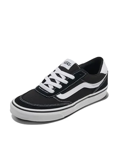 Vans Damen Brooklyn LS Sneaker - Suede/Canvas Black/White, 41 EU - Damen-Sneaker mit gepolstertem Knöchelkragen für ultimativen Komfort. Ideal für Alltag und Freizeit, aus hochwertigem Wildleder und Segeltuch für einen lässigen Look.