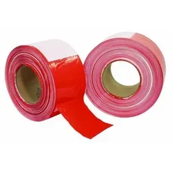 PP Absperrband rot/weiß 500mx80mm Flatterband