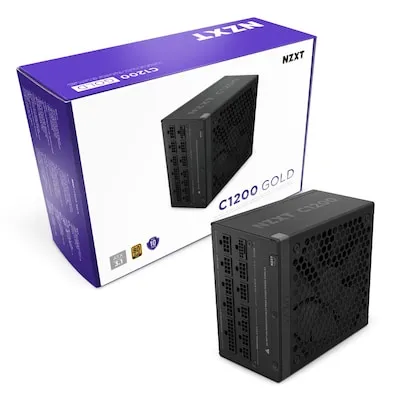 NZXT C-Series C1200 - 1200W Netzteil - Hochwertiges ATX12V Netzteil mit 80 PLUS Gold Effizienz, ideal für leistungsstarke Gaming-PCs und langlebige Nutzung.