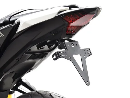 ZIEGER Classic Kennzeichenhalter für Yamaha YZF-R3 und MT-03 - Hochwertiger Kennzeichenhalter aus Deutschland, pulverbeschichtet für Langlebigkeit, ideal für Straßenmotorräder, einfache Montage hinten.
