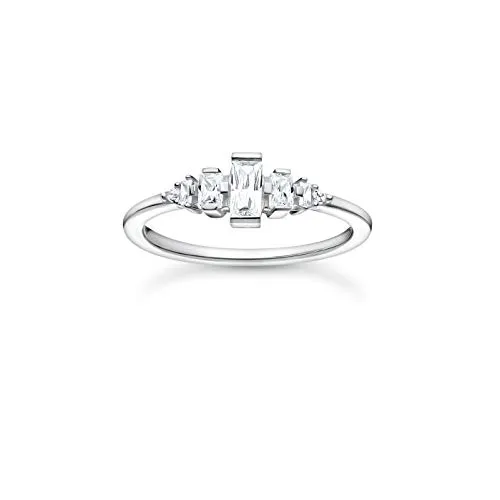 THOMAS SABO Damen Ring weiße Steine 925 Sterlingsilber TR2347-051-14-60