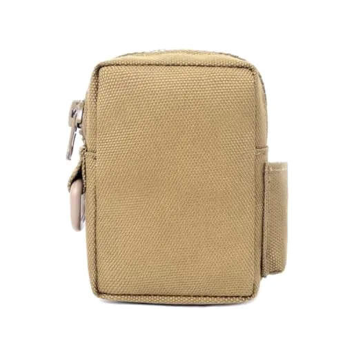 Taktische Mini Molle EDC Tasche - Wasserdichte Utility Gürteltasche mit Seitentasche für Notfall und Werkzeug beim Wandern, Camping, Reisen