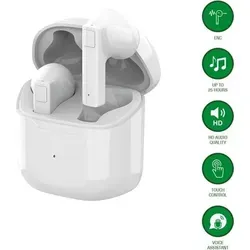 4smarts True Wireless Bluetooth SkyBuds 2 ENC - In-Ear Kopfhörer - In-Ear Kopfhörer mit Bluetooth und 25h Akkulaufzeit, ideal für Musikliebhaber und unterwegs.