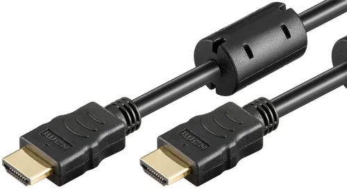 High-Speed-HDMI™-Kabel mit Ethernet, Ferrite, 4K/60Hz, schwarz, 15m