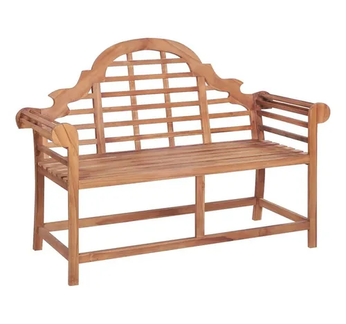 furnicato Gartenbank Marlboro aus Naturholz 127x58,5x92,5 cm in Naturfarbe