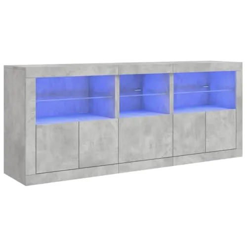 vidaXL Sideboard mit LED-Leuchten