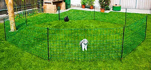 Kerbl Weidenzaun 292222 - 50 m Kaninchennetz - Weidenzaun für Freigehege, ideal für Kaninchenhaltung, mit Doppelspitze für extra Stabilität und Sicherheit.