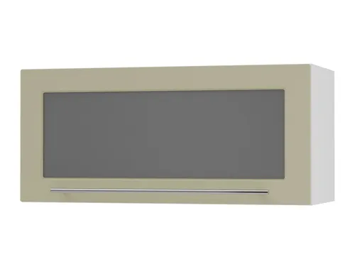 Feldmann-Wohnen Klapphängeschrank Creme, Weiß, Holz, 80x36x32.5 cm