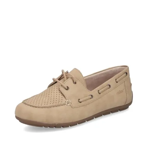 Rieker Damen Low-Top Sneaker 43800 – Bequeme Halbschuhe für jeden Tag - Bequeme Halbschuhe mit herausnehmbarer Innensohle und flachem Absatz. Ideal für den Alltag, sorgen sie für optimalen Komfort und eine perfekte Passform.