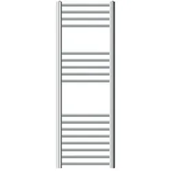 LuxeBath ECD Germany Badheizkörper 400×1200 mm Chrom, gebogen, Seitenanschluss