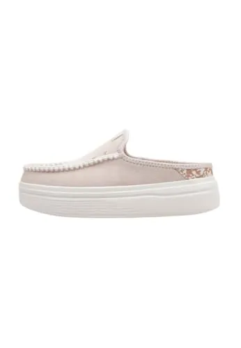 HEYDUDE - Wendy Espadrille Retro Palm, Zapatos sin Cordones para Mujer, Pale Pink/White, 38