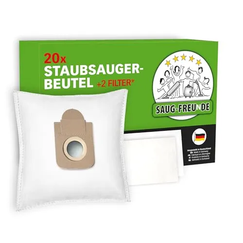 Staubsaugerbeutel für ROWENTA COMPACT Power RO 3951 EA, RO 3953 EA, RO 3955 EA, RO 3969 EA und ROWENTA X-TREM Power RO 6821 EA, RO 6833 EA, RO 6843 EA, RO 6864 EA, RO 6886 EA (RO9) 20
