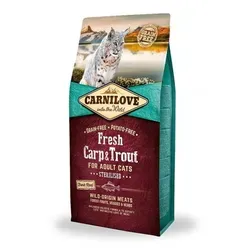 Carnilove Frische Karpfenforelle Sterilisiert Erwachsene Katze 2 kg