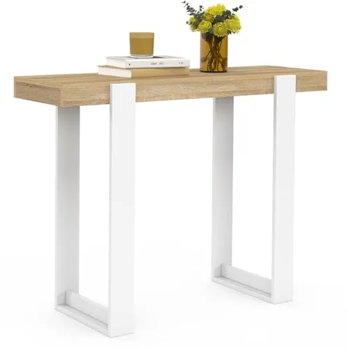 IDMarket Konsole Phoenix Holz und Weiß in weiß von IDMarket