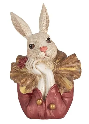 itsisa Deko Büste Kaninchen beige-rosa 11x17 cm von itsisa