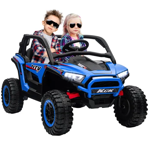 AIYAPLAY Elektro-Kinderauto mit Musikanschluss - Elektro-Auto für Kinder von 3-8 Jahren, mit 2,4G Fernbedienung, Scheinwerfer und Hupe, ideal für sicheres Fahren und Spaß im Freien.