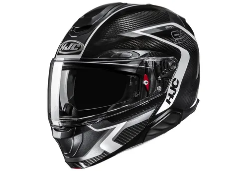 HJC RPHA 91 Carbon Lagos MC5, Modularer Motorradhelm M - Modularer Motorradhelm mit Integrated Matrix-Schale für hohe Stoßfestigkeit und Komfort. Belüftungssystem mit 5 Einlässen sorgt für optimale Wärmeableitung und angenehmes Tragegefühl.