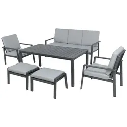MWH Atlantico Dining-Lounge - Gartenliegen für stilvolles Entspannen im Freien, wetterfest und komfortabel für gesellige Stunden im Garten.