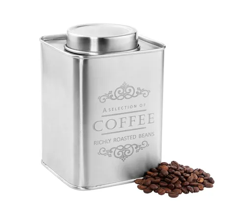 ZASSENHAUS Aufbewahrungsbox - Edelstahl Vorratsdose für Kaffee und Mocca - Vorratsdosen aus hochwertigem Edelstahl, ideal zur Aufbewahrung von Kaffee und Mocca, hält Aromas frisch und schützt vor Feuchtigkeit.