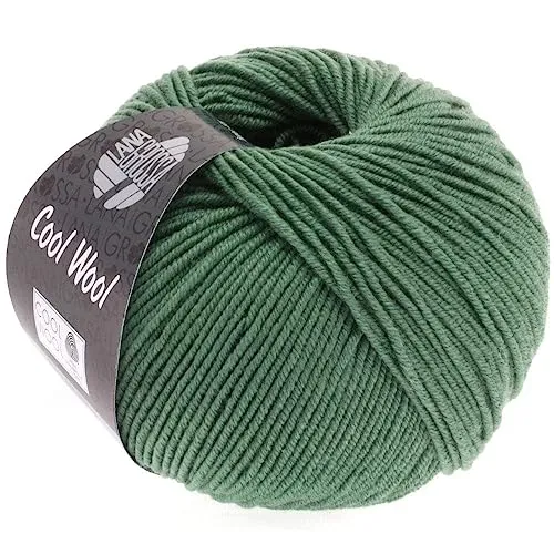 LANA GROSSA Cool Wool Uni | Extrafeine Merinowolle waschmaschinenfest und filzfrei | Handstrickgarn aus 100% Schurwolle (Merino extrafein) | 50g Wolle zum Stricken & Häkeln | 160m Garn FB 2021