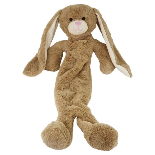 Nobby Tierkuscheltier Hundespielzeug Hase mit Seil - Haustier-Kuschelspielzeug, 54 cm großer Plüschhase mit robustem Innen-Seil für extra Langlebigkeit und ideal für ruhige Spielmomente ohne Squeaker.