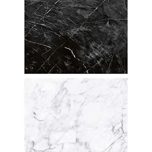 Lens-Aid Fotohintergrund Flatlay für Foodfotografie und Studio, Marmor/Stein Design, 84 x60 cm, Spezialbeschichtung, abwischbar