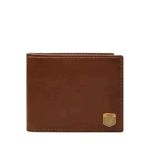 Fossil Men's Hayes Bifold mit Flip ID, Erdnussbraun - Herren-Geldbörse aus hochwertigem Leder, mit praktischem Flip ID und zahlreichen Fächern für Karten und Bargeld, ideal für den modernen Mann.