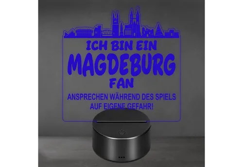 Lieblingsmensch LED Nachtlicht Fußball – Magdeburg Fan