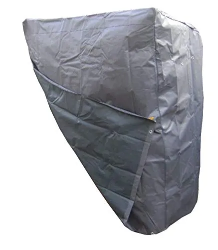 colourliving Strandkorbhülle XL 130 cm breit Schutzhaube 420D Polyester Grau wasserfest