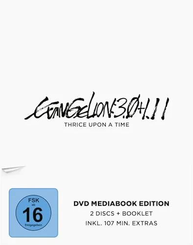 Evangelion 3.0+1.11 - Thrice Upon a Time - Mediabook Edition - Mediabook Edition mit 2 DVDs, die ultimative Sammlung für Anime-Fans und Liebhaber von einzigartigen Filmverpackungen.
