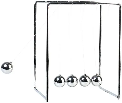 infactory Kugelspiel: Newton's Cradle, Kugelstoßpendel (Newton Pendel, Kugelpendel, Newtons Wiege)