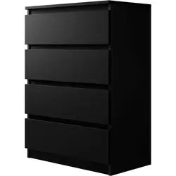 MIRJAN24 Kommode Malwa M4 - Stilvolles Sideboard mit 4 Schubladen - TV-Halterungen: Modernes Design, ideal für Ihr Schlafzimmer, bietet viel Stauraum mit 4 Schubladen und einfacher Selbstaufbau.