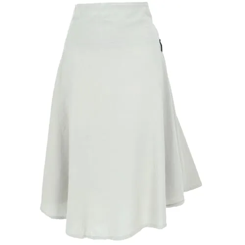 GURU SHOP Tellerrock, Luftiger Baumwollrock, Sommerrock - Leinenfarben, Damen, Baumwolle, Size:L/XL