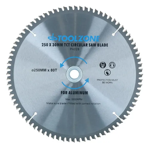 mm x 30 mm TCT-Sägeblatt 80 Z / Aluminium-Kreissäge mit Reduzierstück... 250