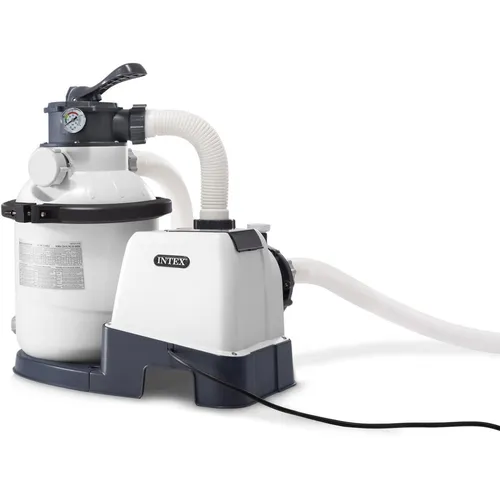 INTEX 26644GS - RCD Sandfilterpumpe SX1500, effiziente Filtertechnik für Pools bis 16.000 Liter, automatischer Betrieb mit Timer