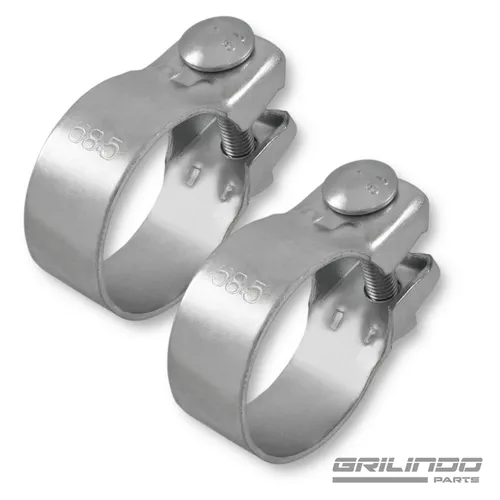 Auspuff Schellen 58,5 mm Breitbandschelle Klemmen Abgasanlage Krümmer Verzinkt 2