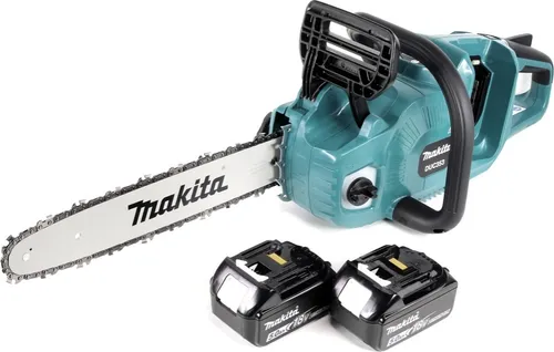 Makita Akku-Kettensäge DUC 353 T2 36V - Akku-Kettensäge mit 35 cm Schnittlänge, leistungsstark und kabellos - ideal für Gartenarbeiten und Holzarbeiten.