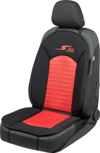 CarComfort Sitzaufleger S-Race rot, 11654 - Autositzbezug für höchsten Komfort mit 12 mm Schaumstoffpolsterung, ideal für lange Fahrten. Einfache Montage und lange Lebensdauer – Ihr perfekter Begleiter im Auto!