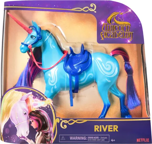 Spin Master Unicorn Academy - Fashion Einhorn River - Spielzeugfiguren, zauberhafte Fashion-Einhorn mit einzigartigem Stil für kreative Rollenspiele, empfohlen ab 3 Jahren.