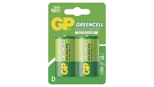GP bateria cynkowa GREENCELL D (R20) 2BL /2szt./