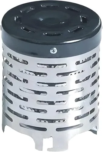 Bergmann Heizaufsatz für Campingkocher | Campingwärmer | Gaskocher | Heizaufsatz für Gaskocher | Edelstahl Herd Heizaufsatz für Campingkocher | Zeltheizung, Schwarz