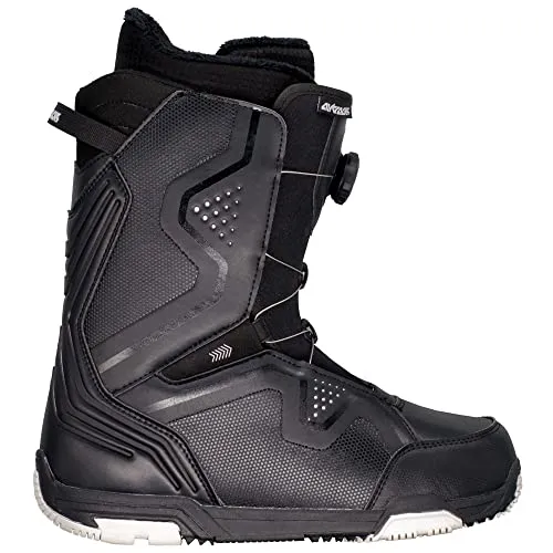 Airtracks Herren Snowboard Boots Strong ATOP Snowboardschuhe - QL Snowboardboots - Schwarz - 41
