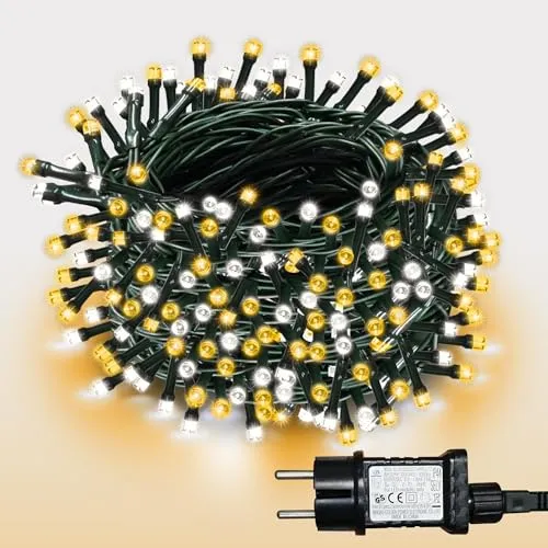 WISD LED Lichterkette 23m, 400er Warmweiß und Weiß