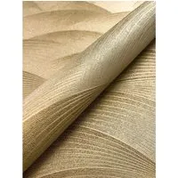 NEWROOM Tapete Gold Vliestapete Wellen - Modernes Design für stilvolle Räume - Tapeten für jeden Raum: Hochwertige Vliestapete mit 3D Optik und modernem Wellen-Design, inklusive Tapezier-Ratgeber für ein perfektes Ergebnis.